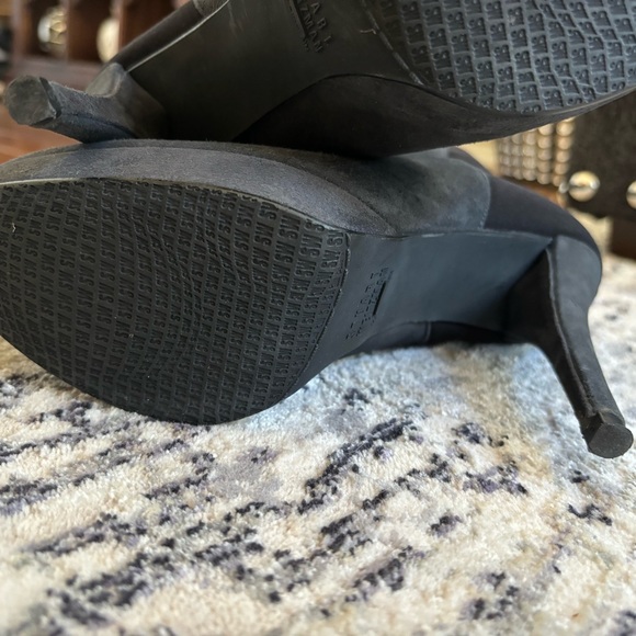 Stuart Weitzman knee high 5” stiletto suede black/gray sock boot 6.5 new REDUCED - Picture 5 of 8